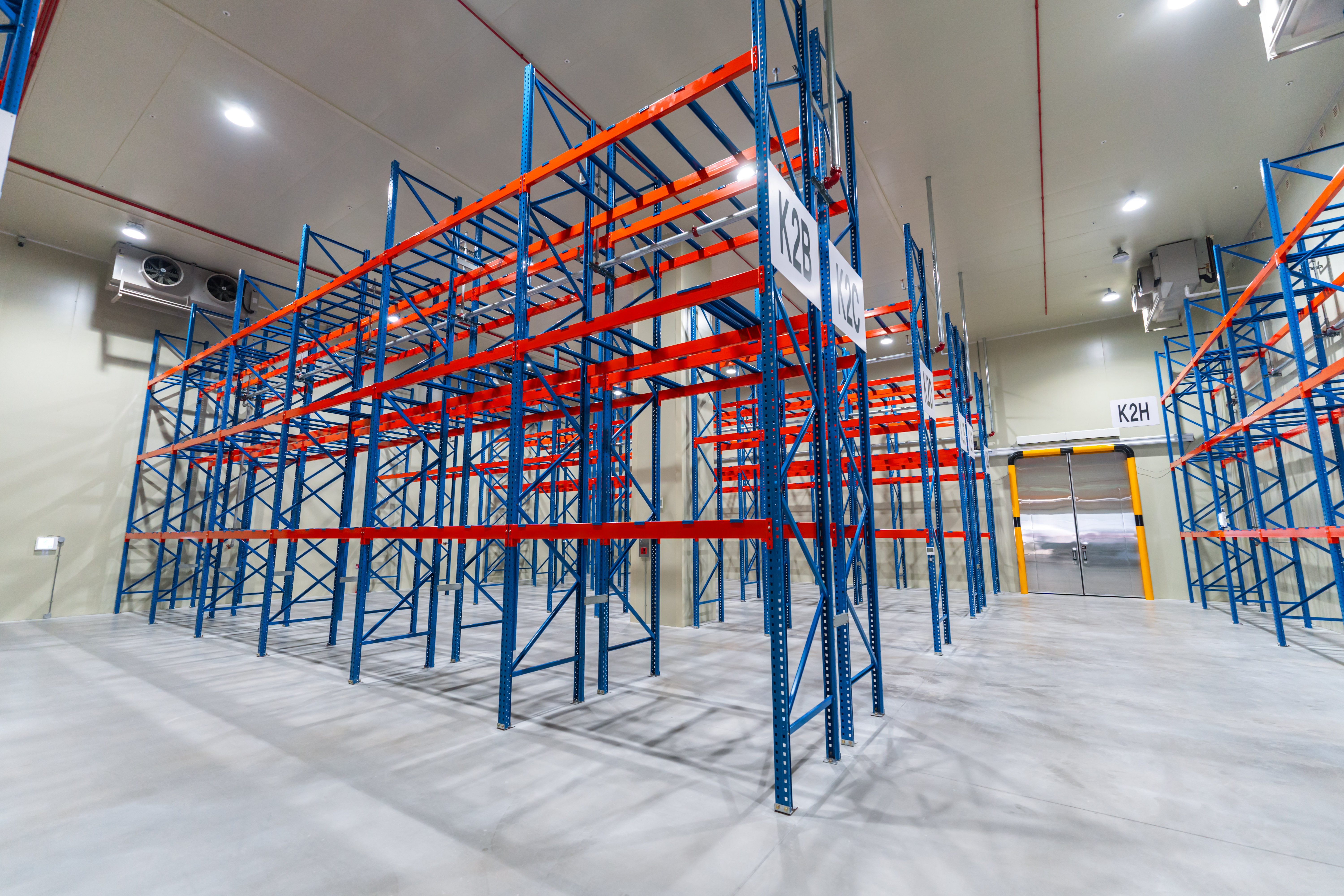 Interior of Refrigerated and Frozen Storage Area
