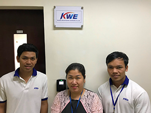 Staff of Kintetsu World Express (Cambodia) Co., Ltd. Phnom Penh Airport Office