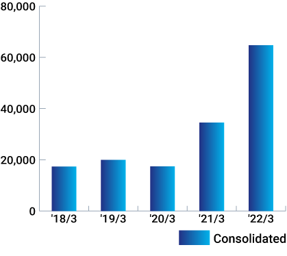 Ordinary Income (Millions of Japanese Yens)
